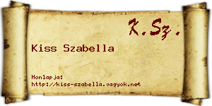 Kiss Szabella névjegykártya